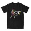 T-shirt con Firma Cr7 Cristianoed Ronaldoed Uomo Y2K Base Cotone Puro T-shirt Spiaggia Girocollo Magliette alla Moda Taglie Forti