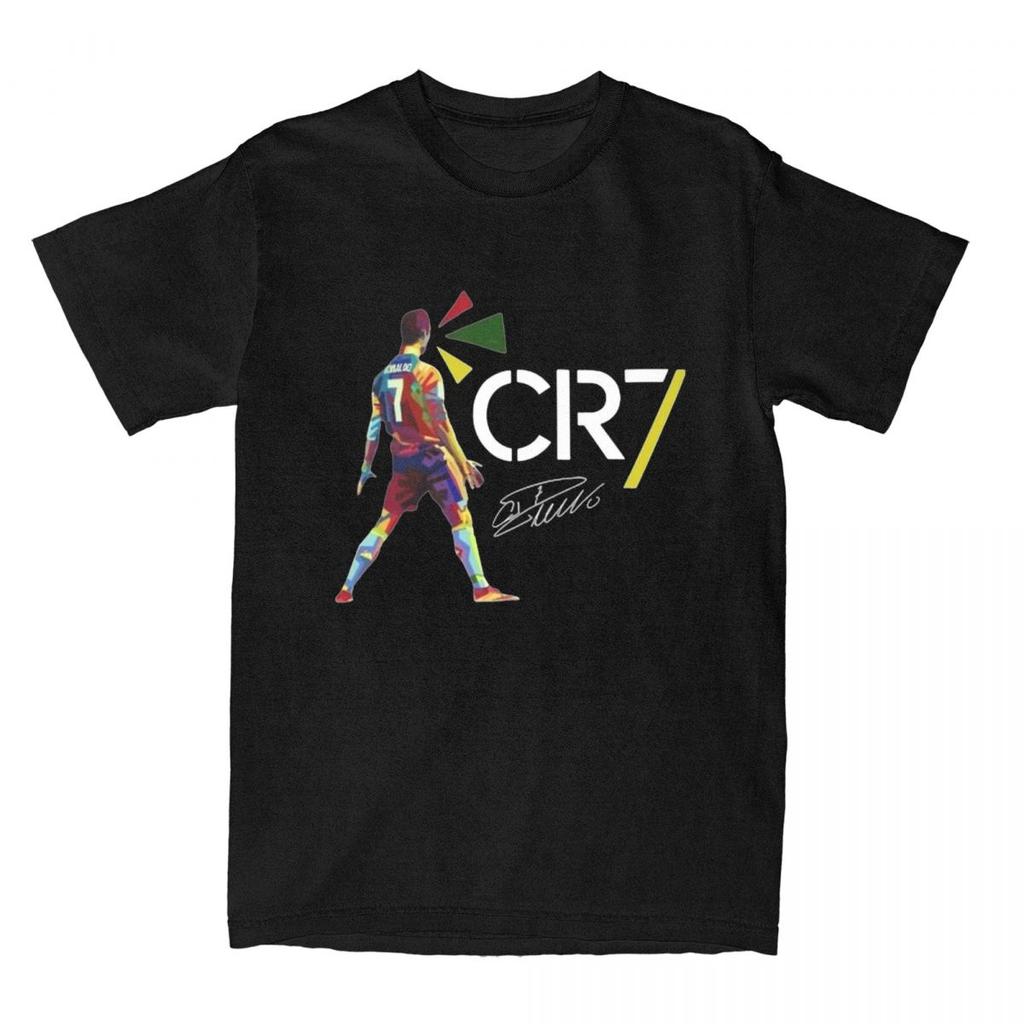 T-shirt con Firma Cr7 Cristianoed Ronaldoed Uomo Y2K Base Cotone Puro T-shirt Spiaggia Girocollo Magliette alla Moda Taglie Forti