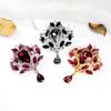Shiny Crystal Teardrop Brooch Crown Romantic Wedding Party Pin Jewelry Gift