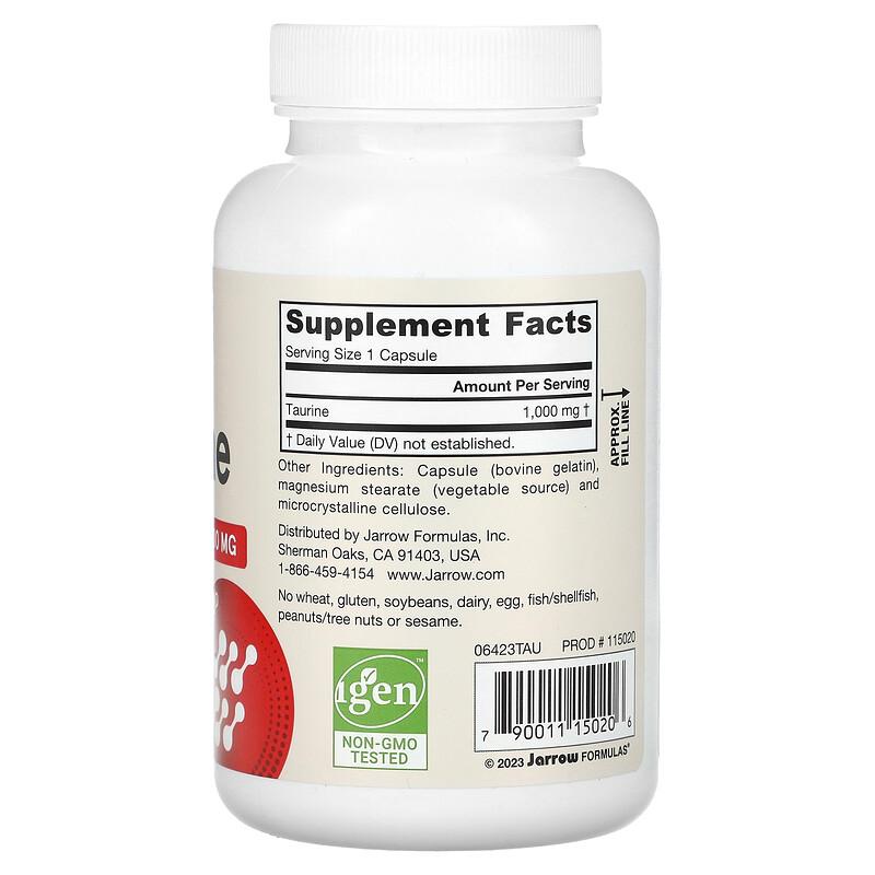 Taurine , 1,000 Mg, 100 Capsules