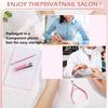 Travel Nail Care Callus Nail Callus Glass Nail Portable Nail Pink Toenail Callus Set with Plastic Cover Women's Set, Trimmer, Clippers, Remover, File,