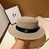 Sombreros de Copa Británicos de Espiga para Mujer de Primavera y Verano Sombreros de Sol para la Playa Protección Solar Sombreros de Sol de Playa Sombreros de Copa Casuales de Vacaciones
