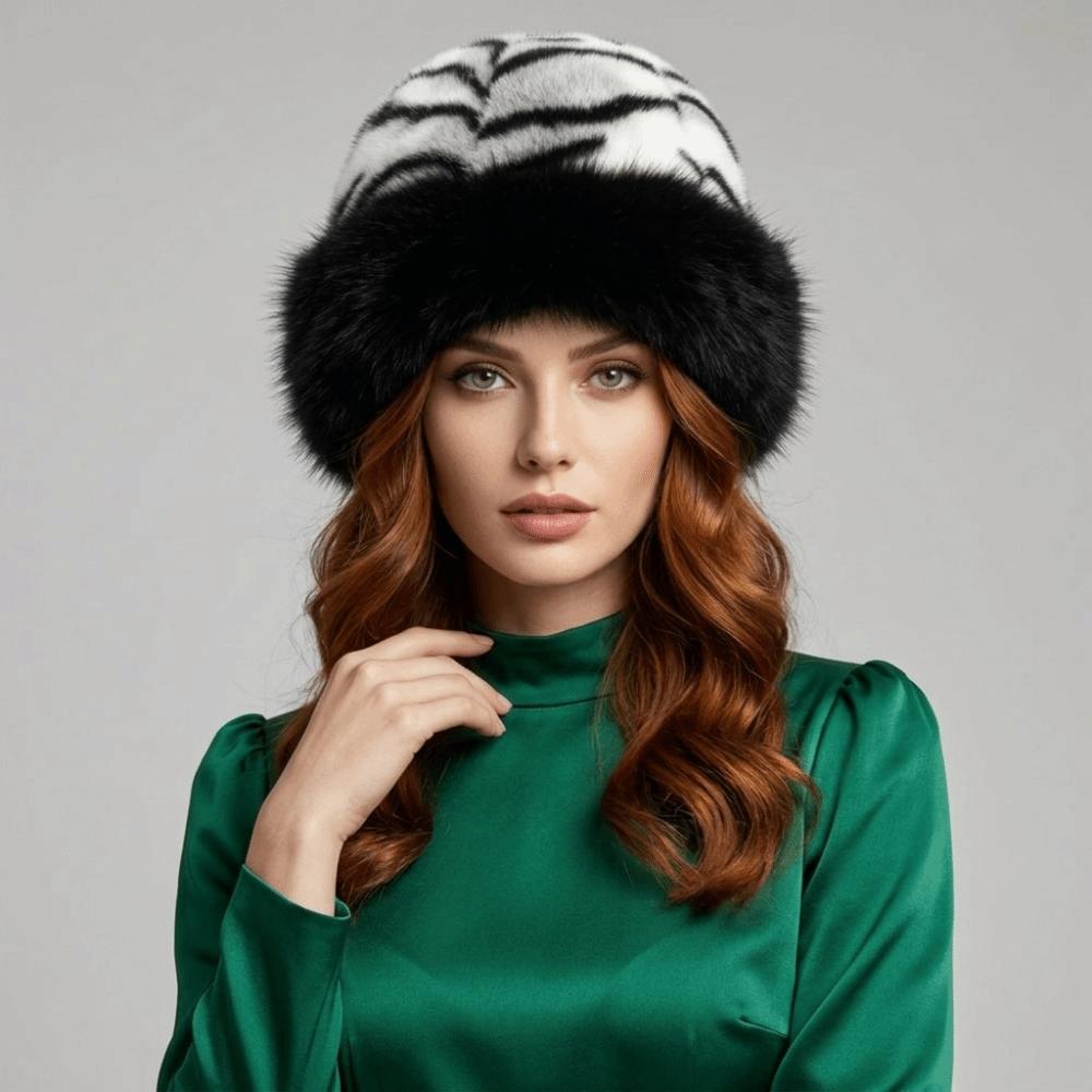 Plush Winter Hat Fluffy Fur Fisherman Hat New Bucket Hat  for Women Girls