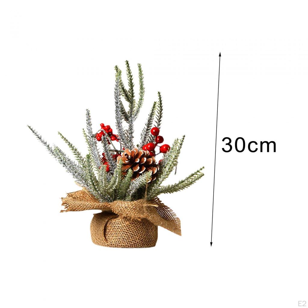 Tabletop Christmas Tree Artificial Xmas Ornament Crafts for Bedroom