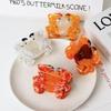 Lovely Ocean Animal Shark Clip Geometry Creative Hair Claw Creative Crab Acetate Hair Clip  Travel