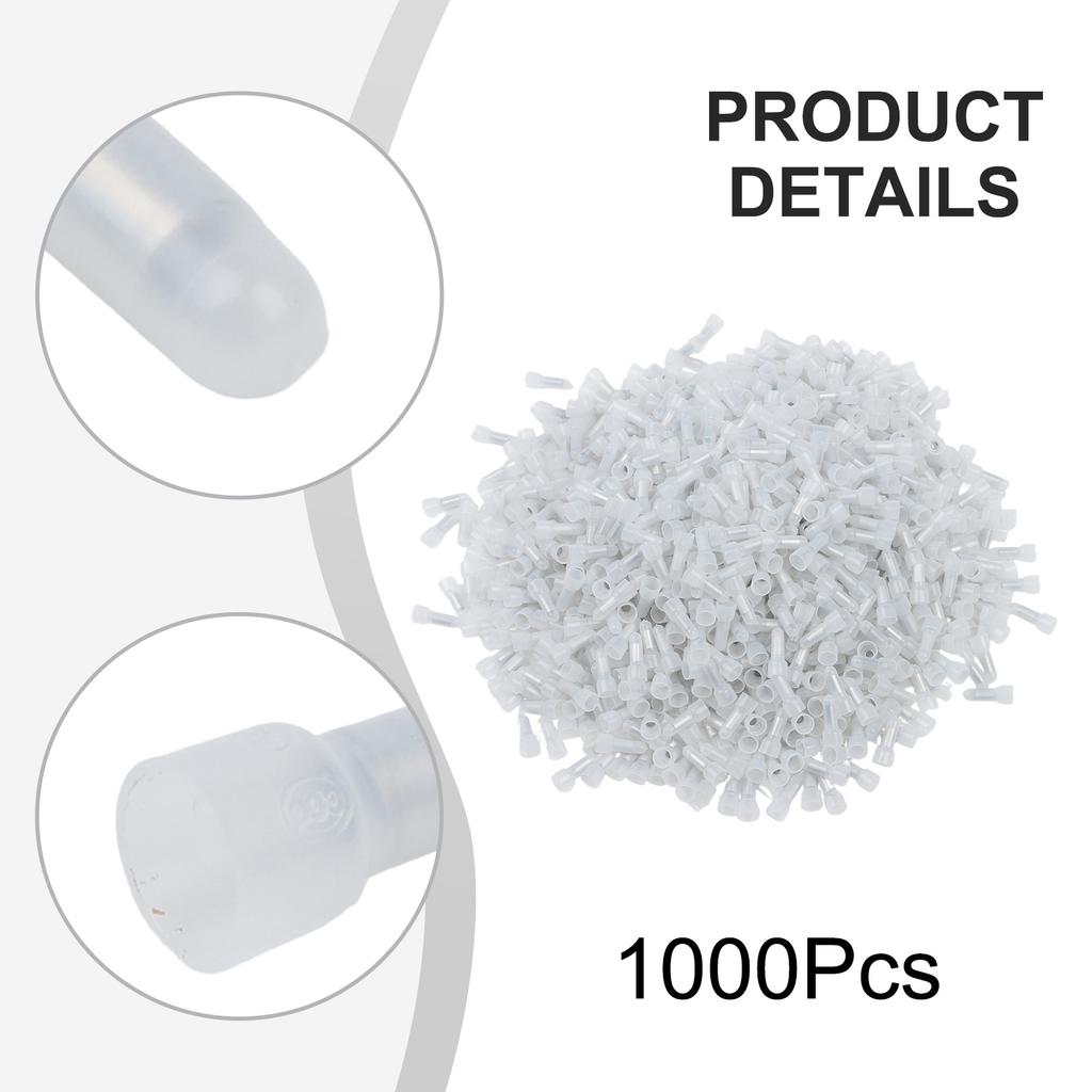 1X 2X 5X Closed End Crimp Terminal Connector Set 1000pcs Nylon Wire Connectors for Applian Repair and Circuit Work