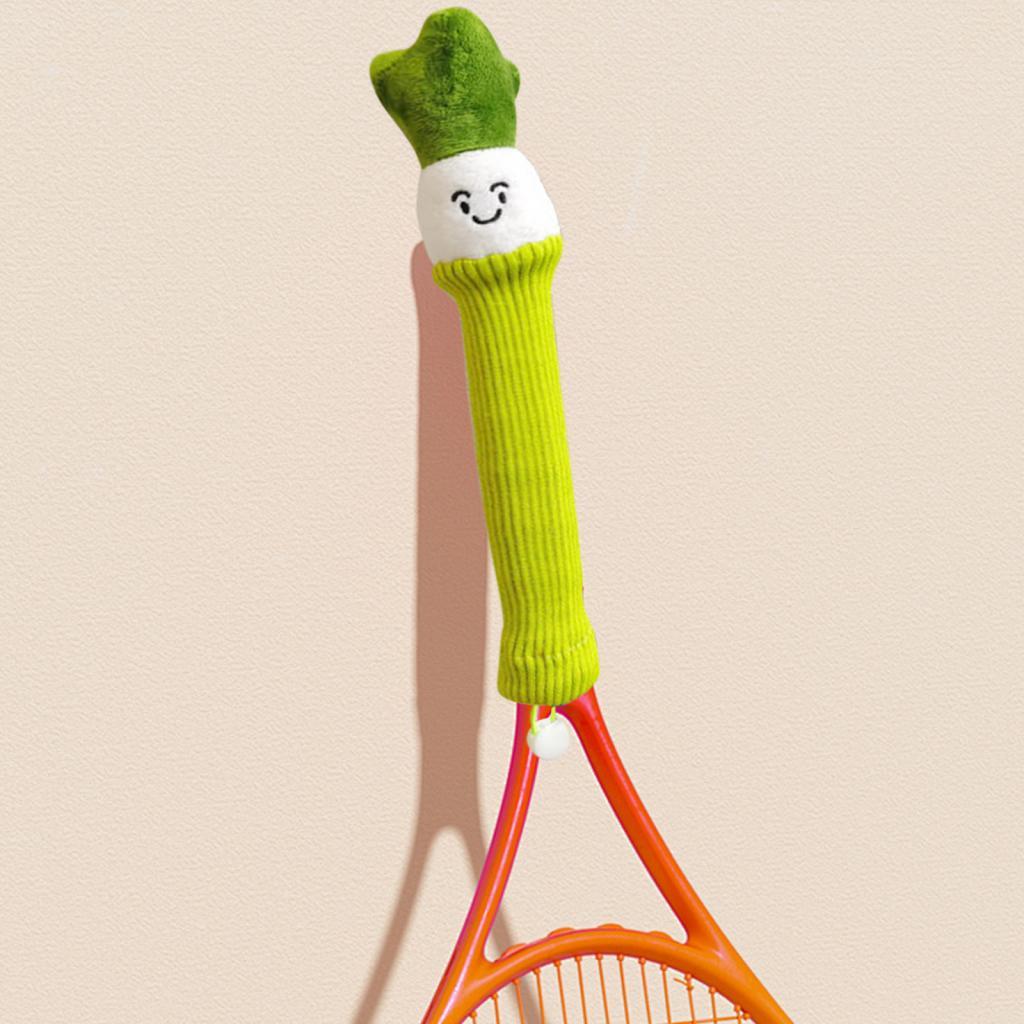 Badminton Raketi Sapı Kılıfı, Peluş Dolgulu Bebek, Kaymaz Örgü Dekor