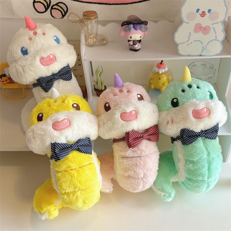 Colored Multi Cute Snake Plush Toy Children Year Of The Snake Mascot Doll Gift