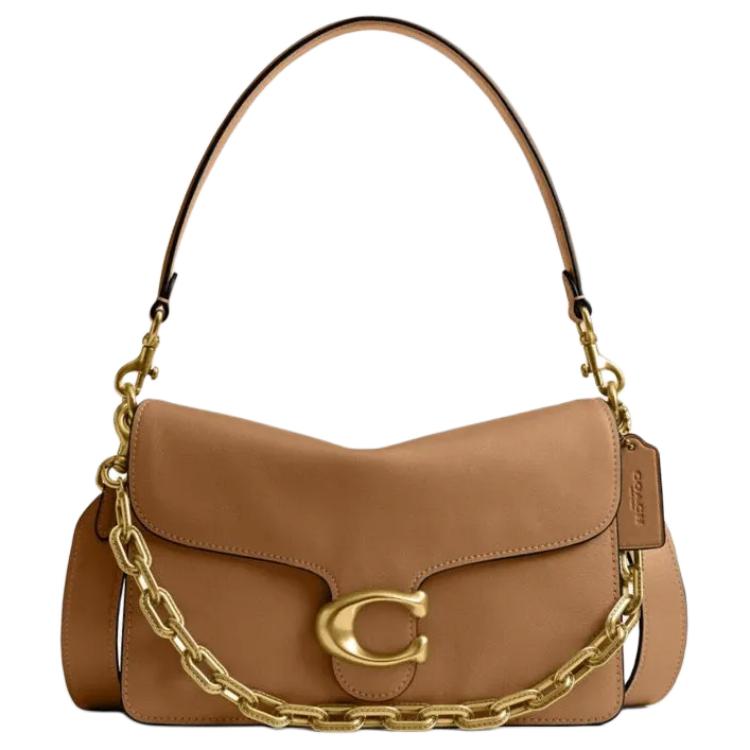 

Coach Tabby 26 Removable Chain Strap Handheld Crossbody Leather Shoulder Bag Medium Women shoulder bag Honey-Brown CY919-B4T7J Basic Set (Bag+Dust Bag)