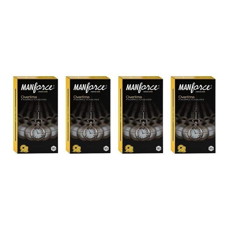 РњСѓР¶СЃРєРёРµ РїСЂРµР·РµСЂРІР°С‚РёРІС‹ Manforce Overtime СЃРѕ РІРєСѓСЃРѕРј Р°РЅР°РЅР°СЃР°, 10 С€С‚. (РџР°РєРµС‚ РёР· 4)