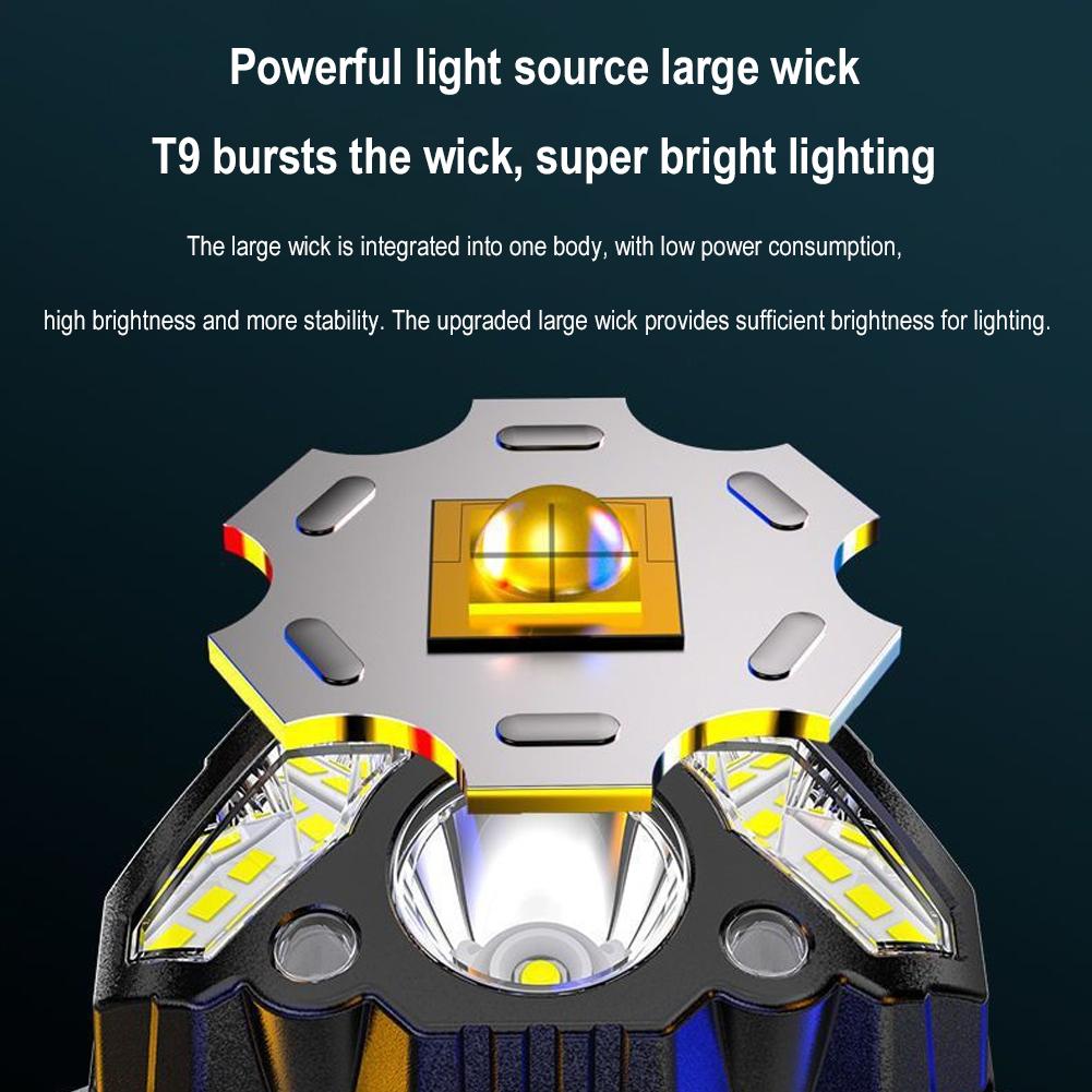 Powerful LED Headlight Sensor Head Light Type C Rechargeable Headlamp Head Torch Head Flashlight Waterproof for Camping Hiking