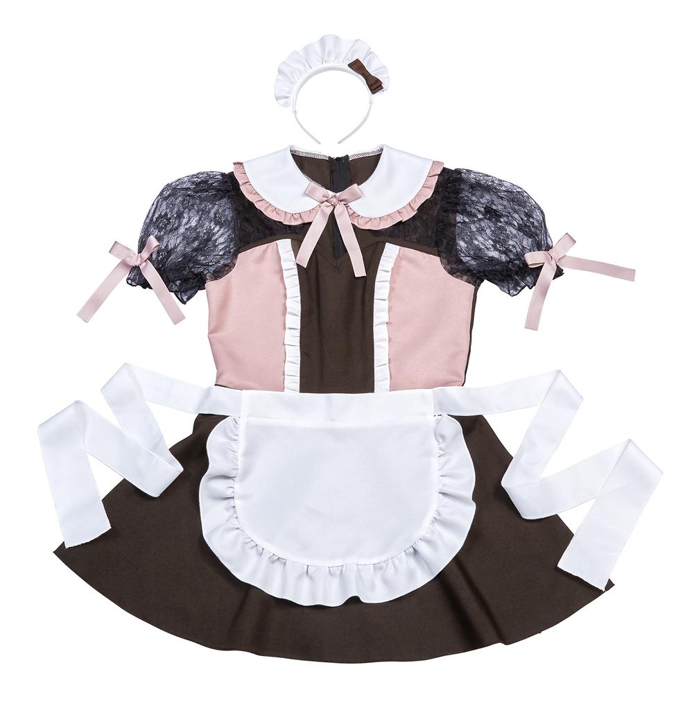Clearstone Cosplay Halloween Strawberry Chocolat Maid Brown Women's