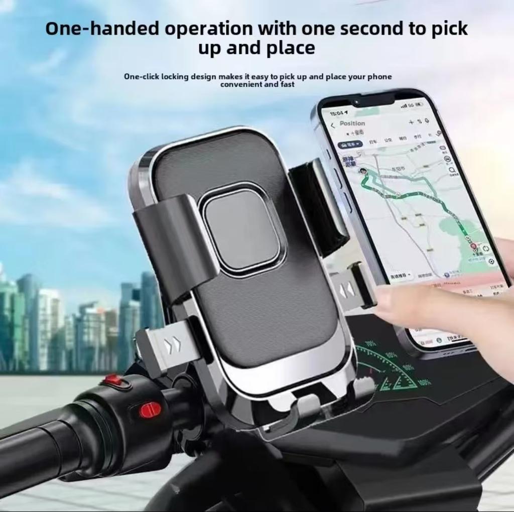 Motorcycles Bicycles CellPhone Holder Free Rotation Mobile Phone Navigation Bracket For Riding Shockproof For iPhone Huawei Xiaomi Samsung Stand