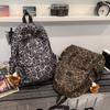 New backpack personalized leopard print versatile portable fashion middle school student schoolbag women's high-end niche backpack