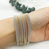 50 Pcs Beaded Gold-covered Spring Bracelet Diy Spiral Telescopic Carbon Steel Bracelet Elastic Non-Slip Bracelet Craft