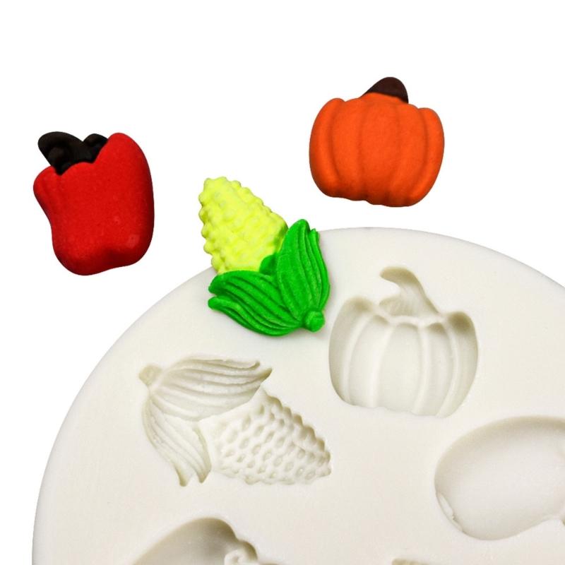 Vegetable Silicone Mold Fondant Cake Mold Holiday DIY Baking Tool for Making Chocolate, Candy, Candle, Handmade-Soap