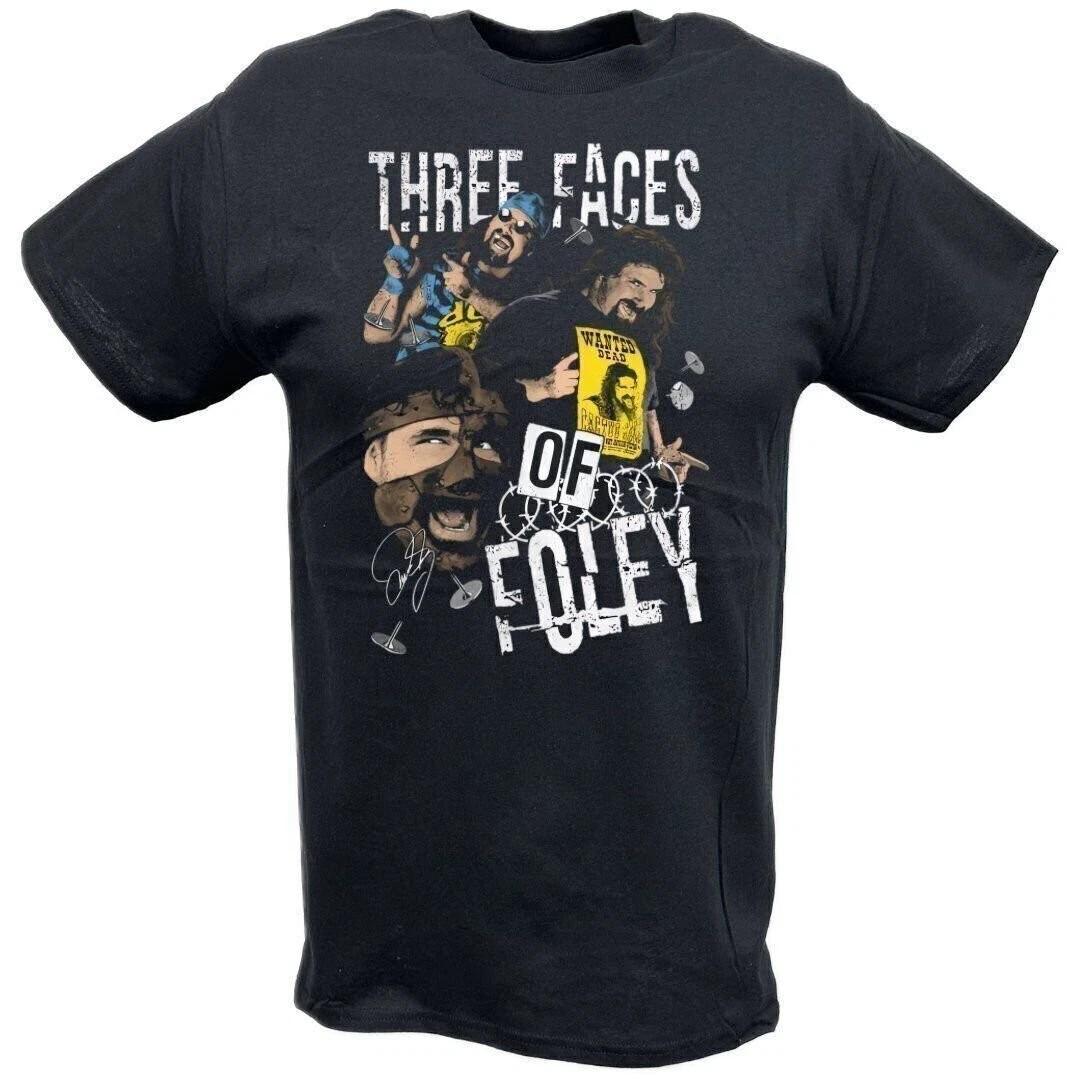 Mick Foley Three Faces Of Foley Black T-shirt M
