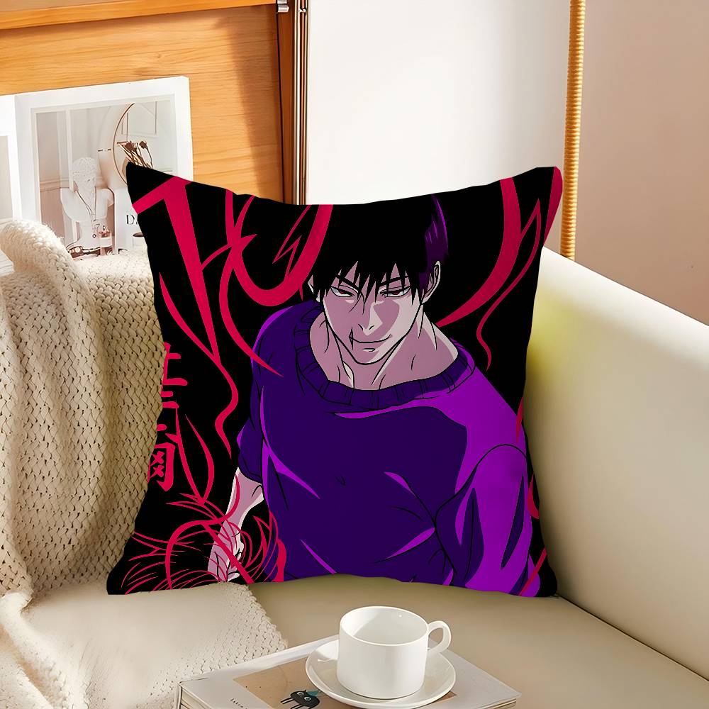 F-Fushiguro Toji Cushion Cover Pillowcase Upholstery Sofa Throw Pillow Home Decor Pillowcas