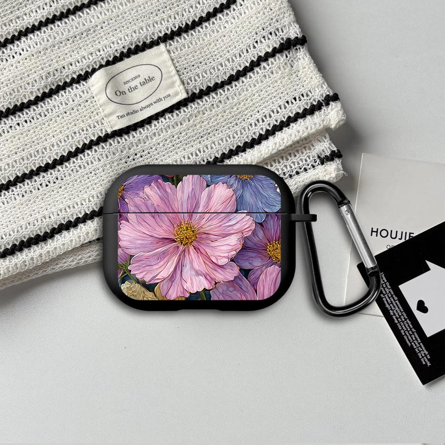 Case For Airpods 4 Pro3 2 3 Pro 1 Pro2 Earphone Cases Cover Richly Colored Peony Flowers