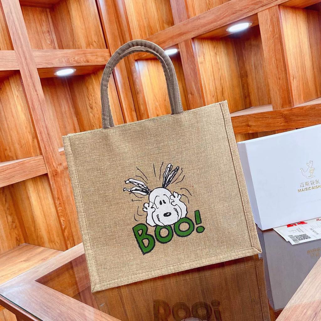 Canvas bag large capacity linen handbag female mommy bag work commuting tote bag handbag shopping bag