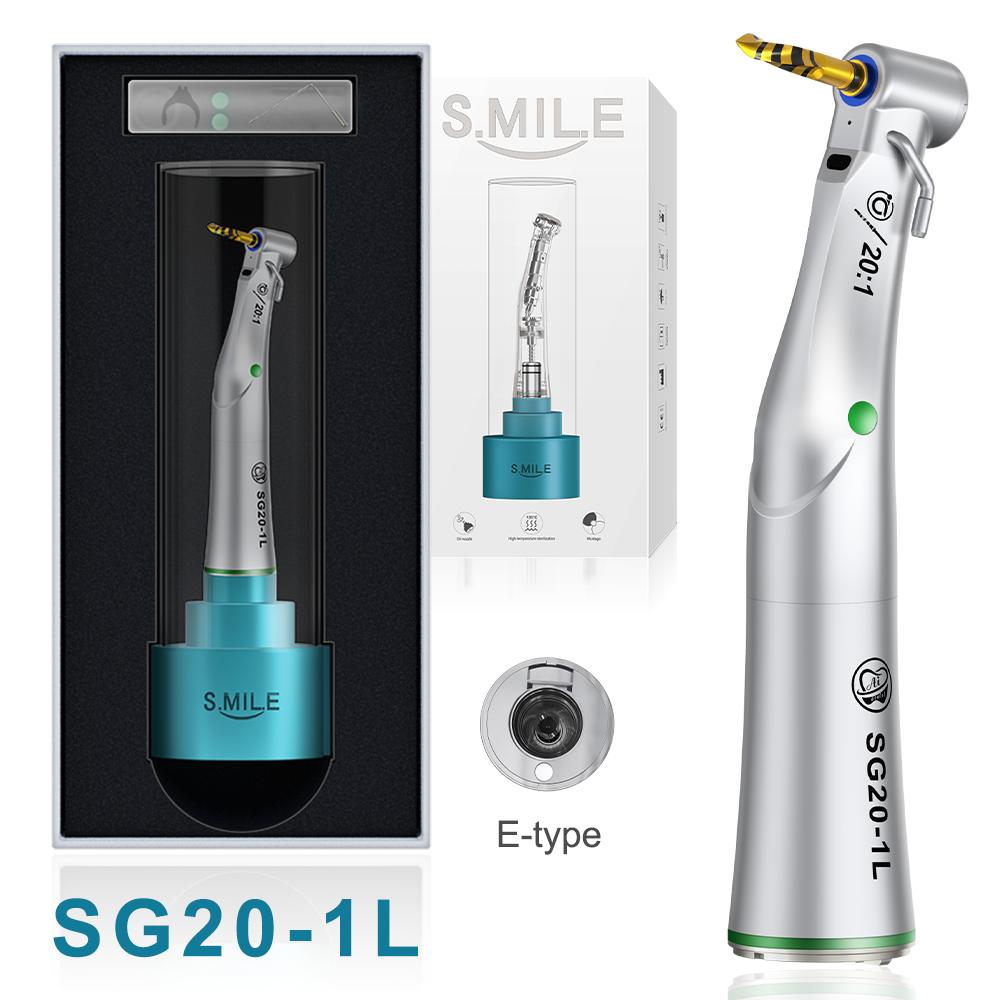 AI DENTAL Nouvelle pièce à main basse vitesse série Smile avec système de verrouillage à engrenage central 1:5/1:1/1:4.2/4:1/20:1 contre-angle d'eau intérieur