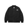 The North Face FW24 All-Round Bomber Solid Color Workwear Style Sports Flight Jacket Unisex Jacket Black NJ3BP12J