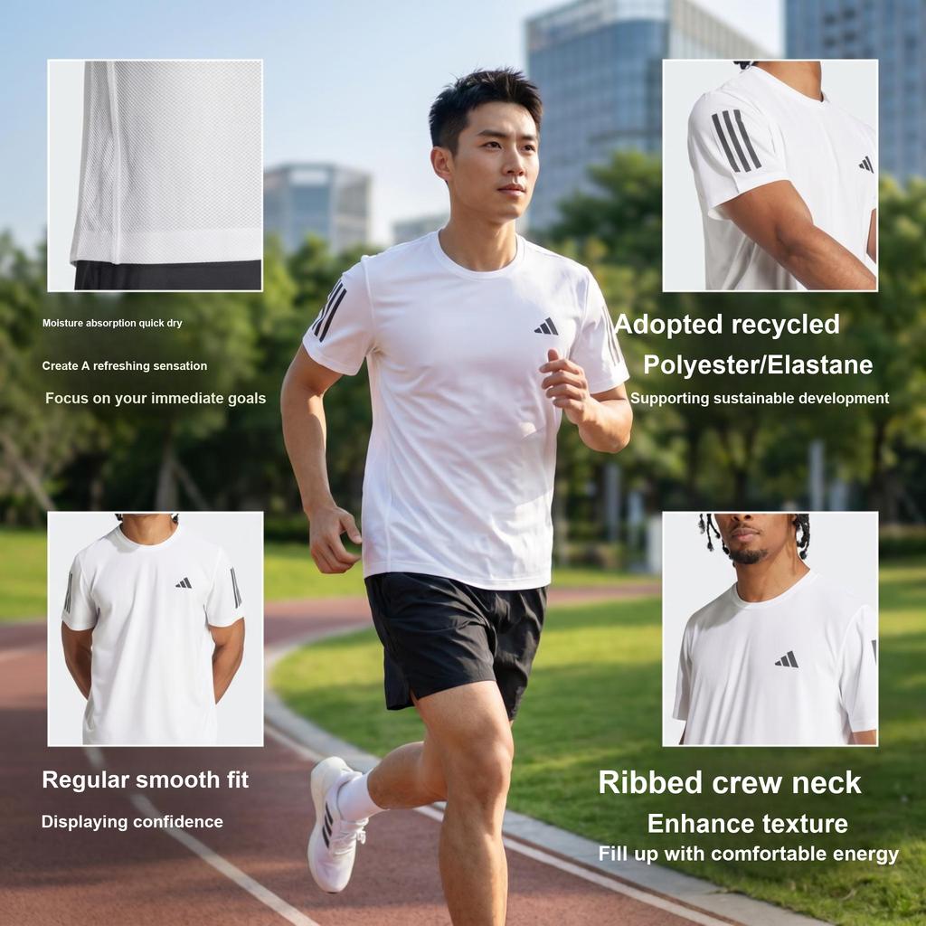 adidas Camiseta Own the Run Blanca Hombre Ropa de Calle IK7436