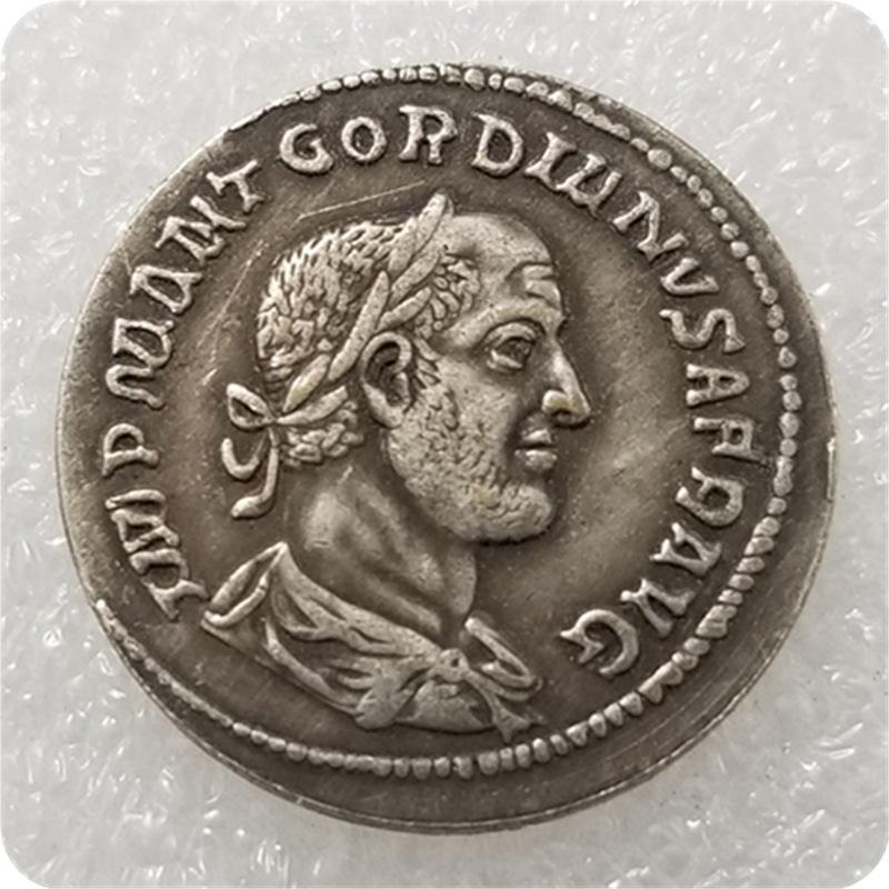 Antique Roman Coin Replica Brass Silver-Plated Silver Dollar Round 107610133