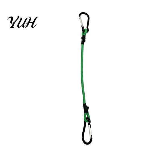 Durable Stretch Straps for Outdoor Travel Bungee Cord with Metal Hooks, Elastic Rope Secure Reliable Fixation Cords Logistics Strap, Flexible