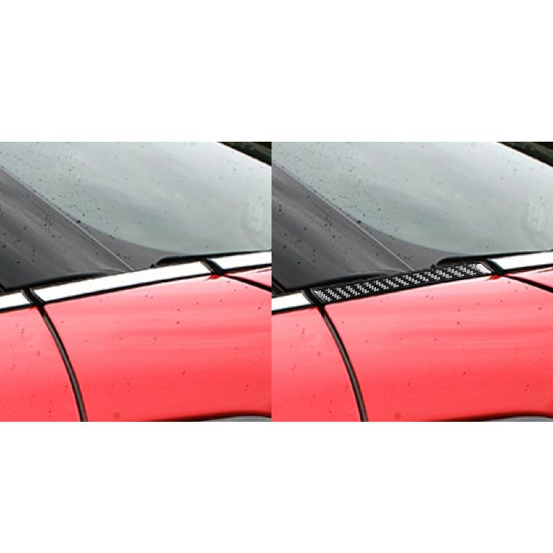 Carbon Fiber Car Accessories Front Windshield Modified Exterior Trim Cover Soft Sticker For Mini Cooper F60 Countryman 2017-