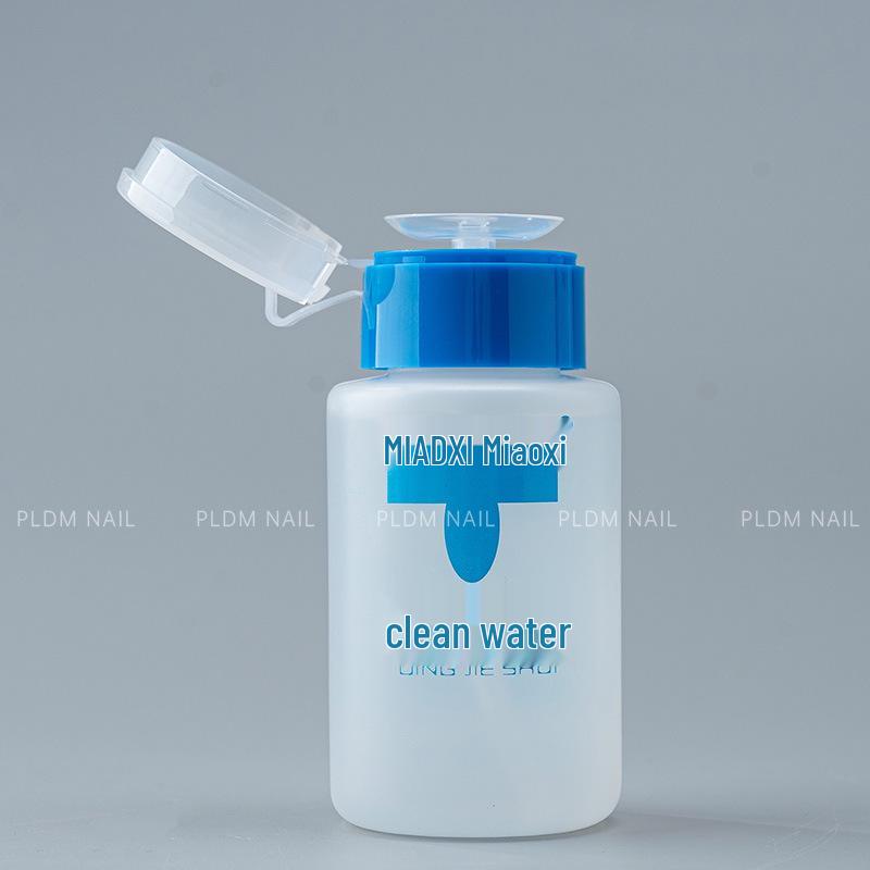 

Miaoqianmei Nail Polish Remover 160ml Pump - Gentle Gel Residue Cleaner, No Harm to Nails