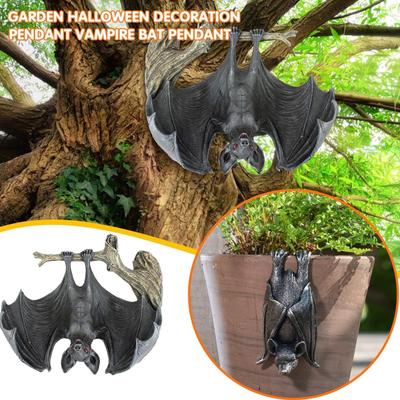 Domácí zahradní dekorace Přívěsek netopýra Noční démon Upír Netopýr Socha Halloweenský dárek Venkovní dekorace pro zahradu dvůr