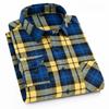 New In Shirt Fashion Korean Popular 40%cotton Long-sleeve Shirts for Men Slim Fit Plain Shirt Streetwear Casual Plaid Clothes