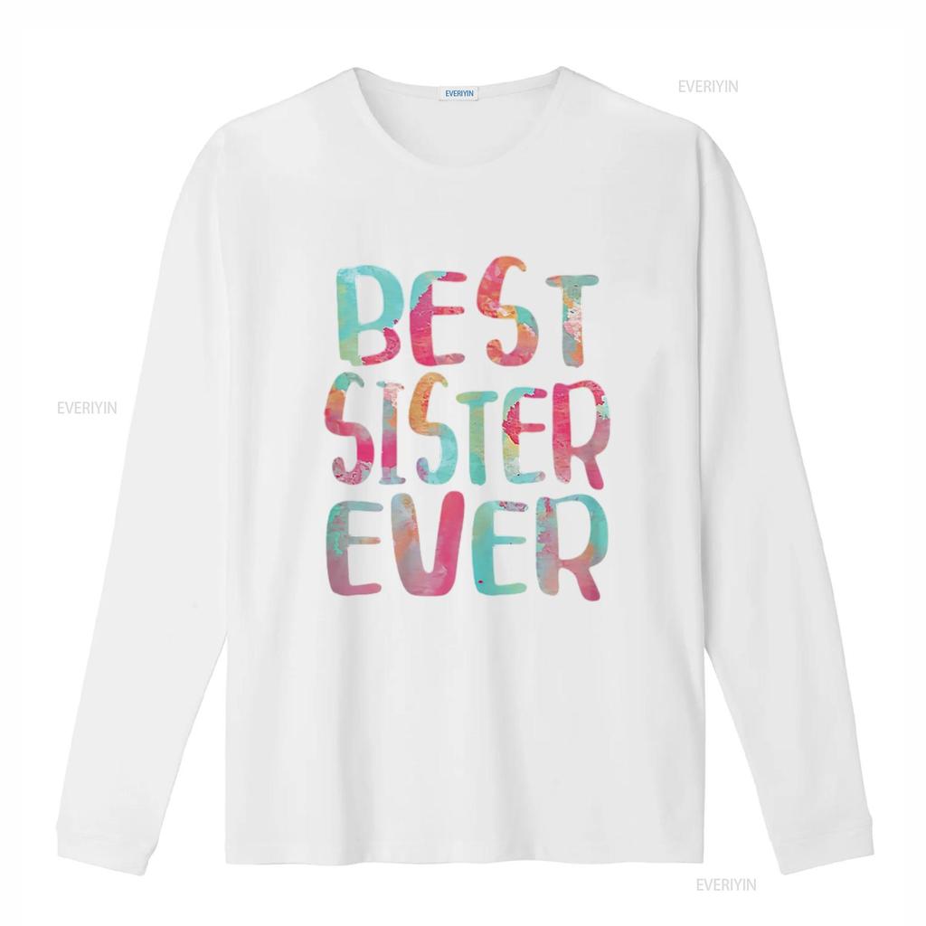 Best Sister Ever Womens T Shirt Mother s Day White vintage Washed fashion Casual Stylish Unisex Top For Everyday Wear homme