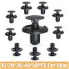 10/20/30/40/50 PCS 8mm Car Fastener Clips Auto Rivets Clips Bumper Door Panel Fender Clip Retainer Plastic Auto Rivets Screw