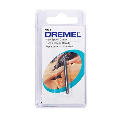 Fraise à sculpter Dremel 191 pour façonner, sculpter, graver, couper, compatible avec les outils rotatifs de taille de tige 1/8"