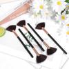 6 Pieces Facial Brushes Slim Soft Fan Brushes Esthetician Face Mask Applicator Fluffy Brush Makeup Applicators for Glycolic Peel Mask