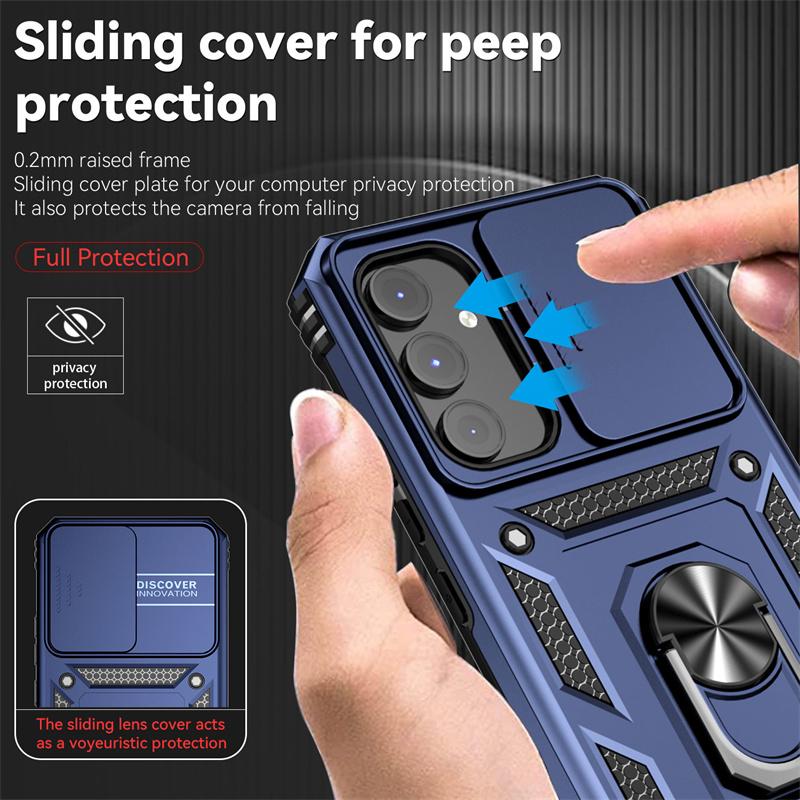 Shockproof Military Grade Armor Case For Samsung Galaxy A14 A24 A34 A54 Magnetic Ring Protect Cover For Samsung A 54 34 24 14
