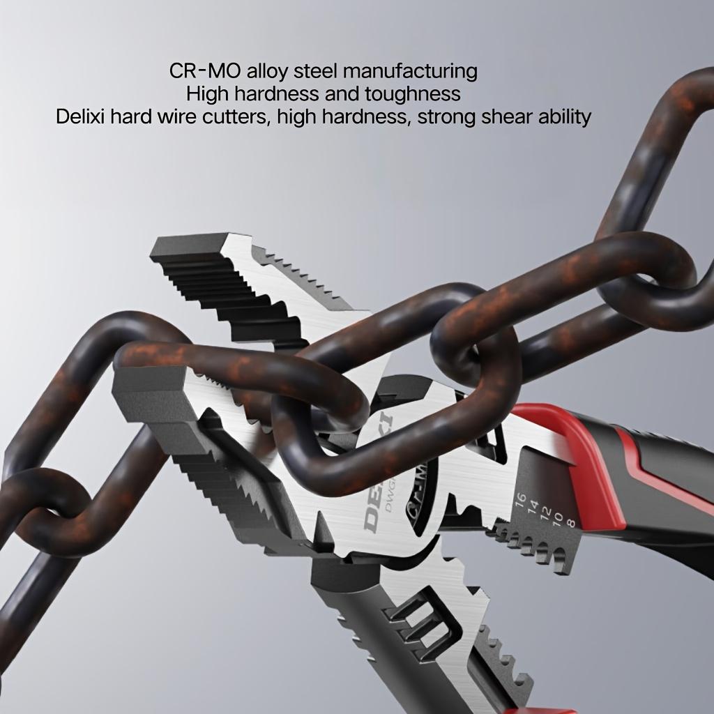 Damaly,Alloy Steel Tiger Pliers 3pcs Set, New Upgraded Labor-Saving Version, Inclusive of Multifunctional Steel Wire Pliers