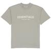 Fear Of God Essentials SS22 Kids T-Shirt Sea Foam Logo Print Crew Neck Short Sleeve Kids T-Shirts Gray-Green FOG-SS22-350