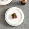 Thick White Ceramic Plate Cold Dish Plate Sushi Plates Dessert Bowl Western Style Steak Plates Fruit Dish Salad Bowl Snack Tray