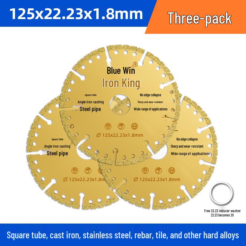 Stainless Steel Angle Grinder Disc: Iron Cutter, Metal Saw, Diamond Grinding Wheel, Tile Grooving