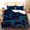 Kit Bedding Line Simple Quilt Set Three-Piece 3D Digital Printing