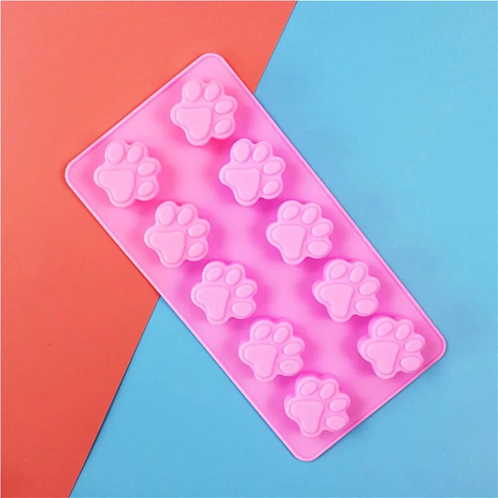 

Dog Cat Paw Fondant Sugarcraft Chocolate Baking Mould Pudding Cookie Soap Molds Kitchen tools New Lovely Hot розовый