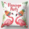 Beach Summer Style Pillow Covers, Colorful Flamingo & Pineapple Print Cushion Cases, Cozy Home Decor For Bedroom Living Room
