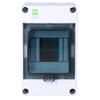 HERMETICA surface-mounted distribution board 1x4 modules N terminal, smoked door IP65