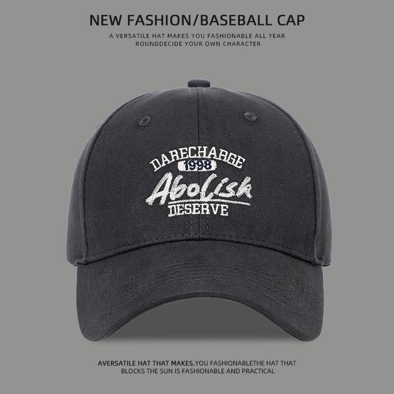 New trendy brand embroidered baseball cap men's and women's fashion cap shows small face
