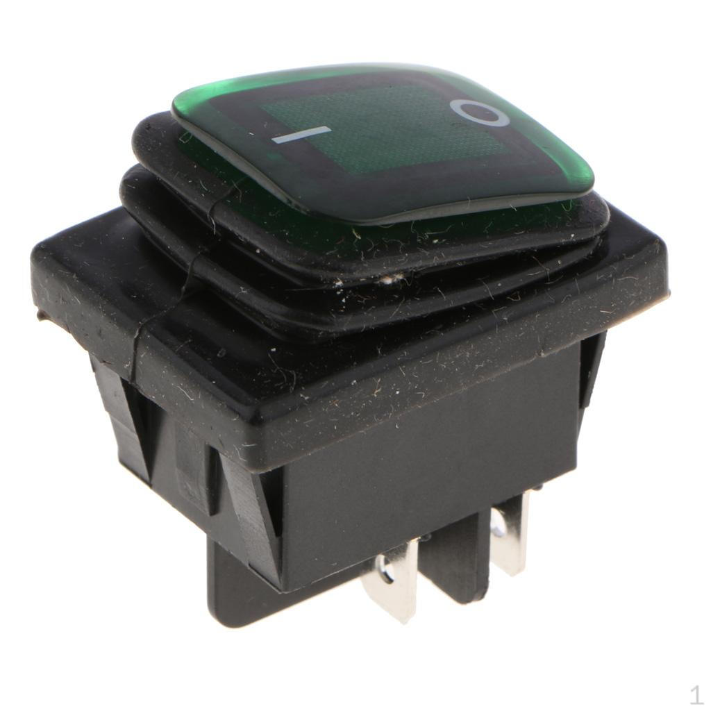 Lighted Rocker Toggle Switch Waterproof 12V