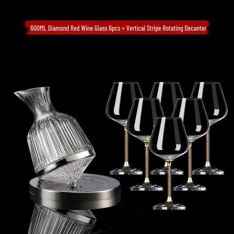 Luxury Handmade Red Wine Glass Set