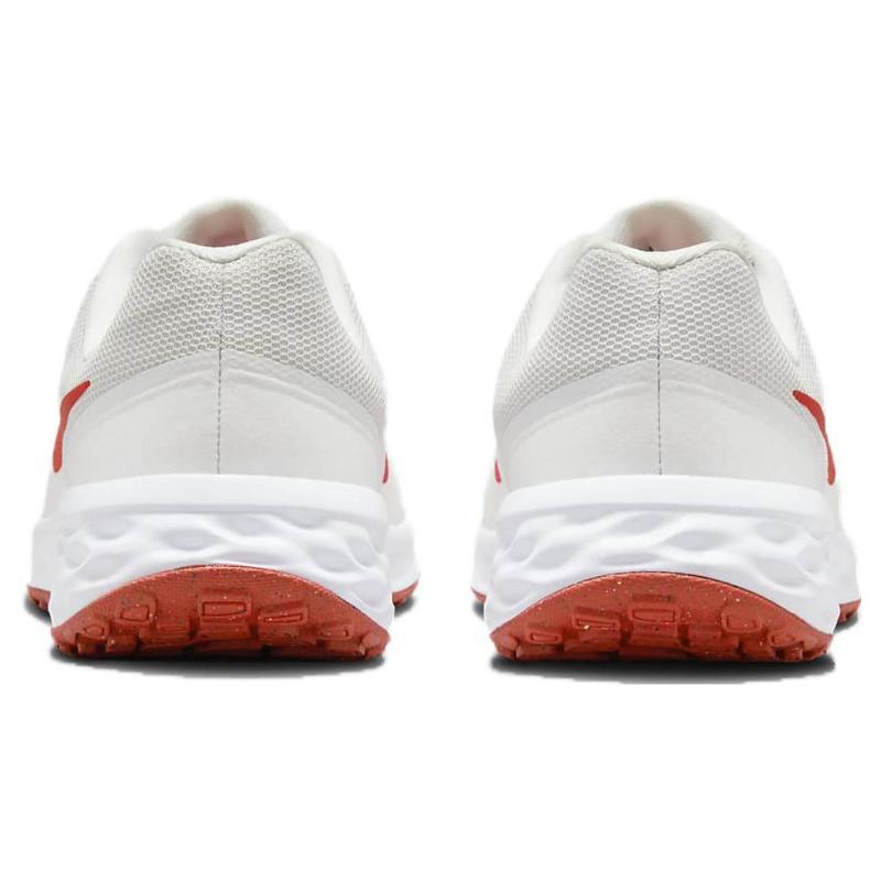 Nike REVOLUTION 6 Cushioning And Breathable Low top Kids' Running Shoes Red White Sneakers DD1096-102
